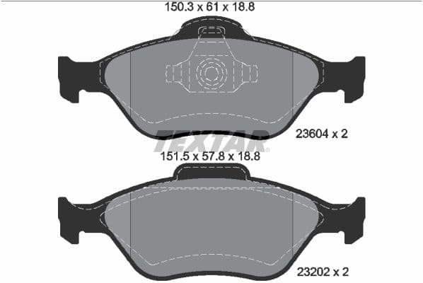 Brake Pad Set, disc brake Q+ 2360406