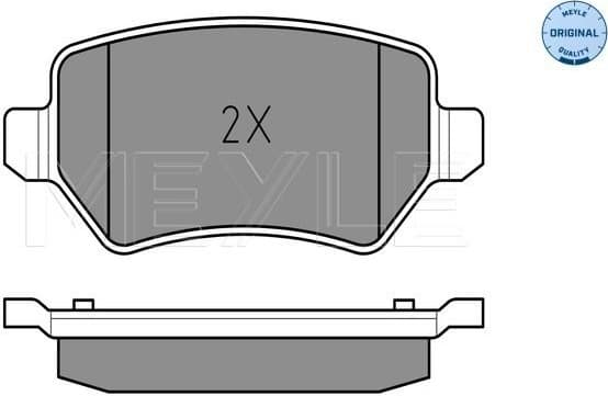 Brake Pad Set, disc brake MEYLE-ORIGINAL: True to OE. 025 234 1715/W - image 2