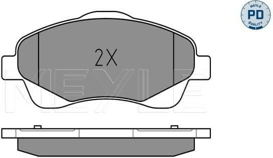 Brake Pad Set, disc brake MEYLE-PD: Advanced performance and design. 025 237 6819/PD - image 2