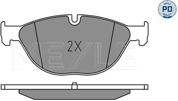 Brake Pad Set, disc brake MEYLE-PD: Advanced performance and design. 025 250 4519/PD - image 2