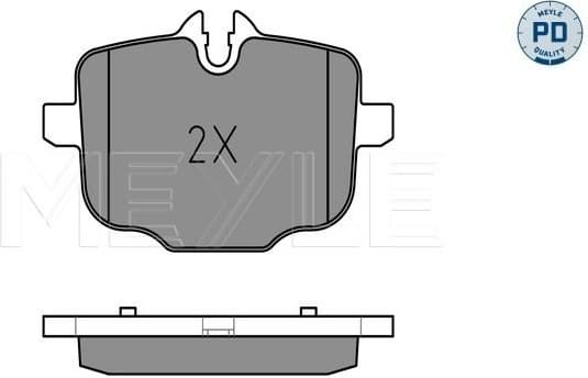 Brake Pad Set, disc brake MEYLE-PD: Advanced performance and design. 025 247 0318/PD - image 2