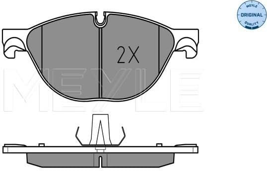 Brake Pad Set, disc brake MEYLE-ORIGINAL: True to OE. 025 250 4519