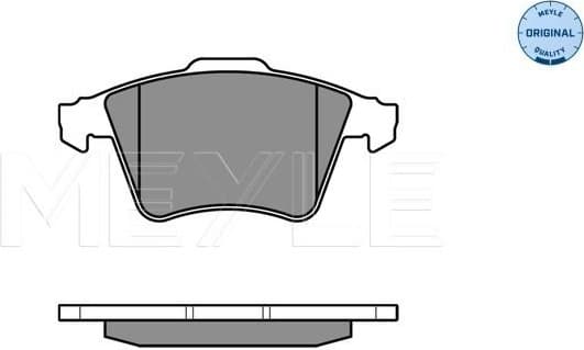 Brake Pad Set, disc brake MEYLE-ORIGINAL: True to OE. 025 237 4919/W