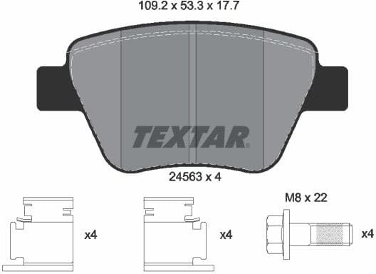 Brake Pad Set, disc brake Q+ 2456301