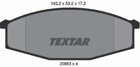 Brake Pad Set, disc brake 2086301