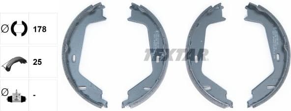 Brake Shoe Set, parking brake 91062300