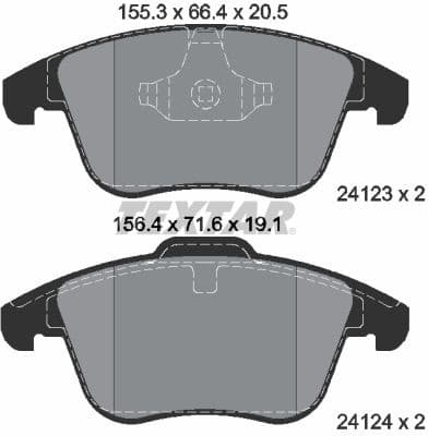Brake Pad Set, disc brake Q+ 2412301
