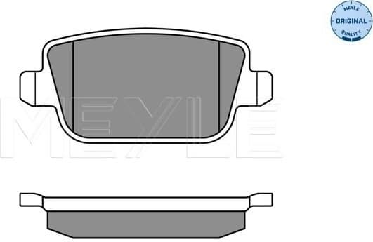 Brake Pad Set, disc brake MEYLE-ORIGINAL: True to OE. 025 245 3715
