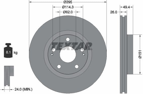 Brake Disc PRO 92168003