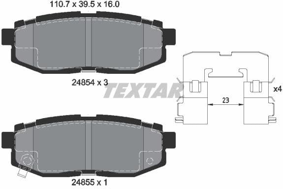 Brake Pad Set, disc brake Q+ 2485401