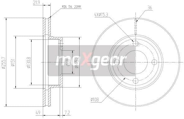 Brake Disc 19-0997 - image 2