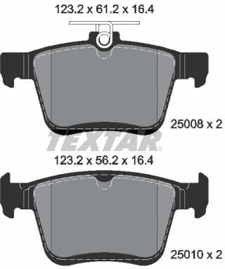 Brake Pad Set, disc brake Q+ 2500801