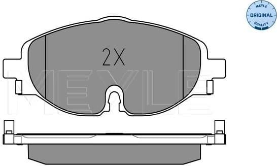 Brake Pad Set, disc brake MEYLE-ORIGINAL: True to OE. 025 256 8320 - image 2