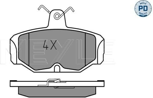 Brake Pad Set, disc brake MEYLE-PD: Advanced performance and design. 025 209 8113/PD