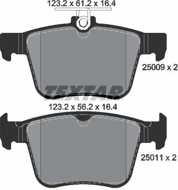 Brake Pad Set, disc brake Q+ 2500901