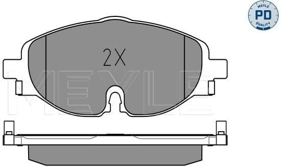 Brake Pad Set, disc brake MEYLE-PD: Advanced performance and design. 025 256 8320/PD - image 2
