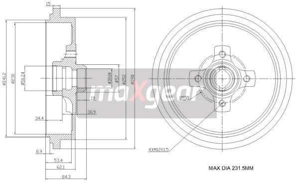 Brake Drum 19-0835