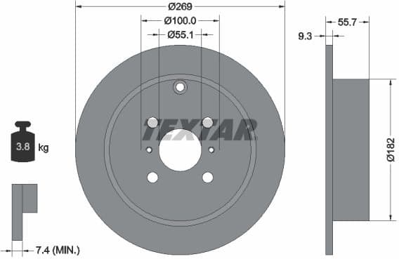 Brake Disc PRO 92126203
