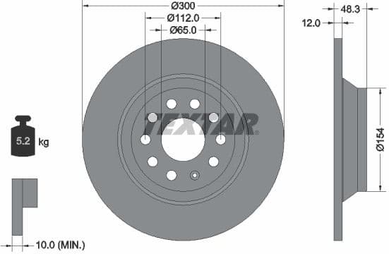Brake Disc PRO 92255403