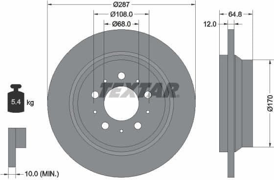 Brake Disc PRO 92100703
