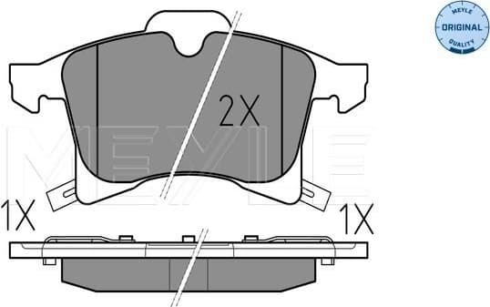 Brake Pad Set, disc brake MEYLE-ORIGINAL: True to OE. 025 283 3219/W - image 2