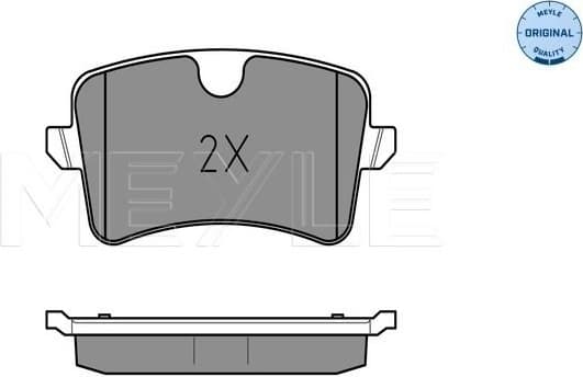 Brake Pad Set, disc brake MEYLE-ORIGINAL: True to OE. 025 246 0617/W - image 2