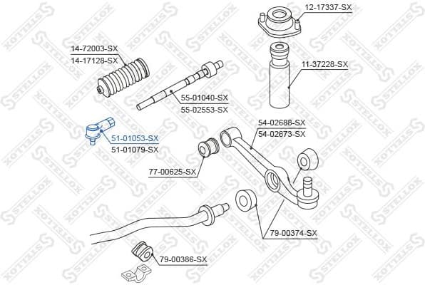Tie Rod End 51-01053-SX - image 2