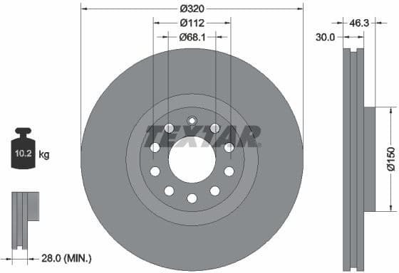 Brake Disc PRO+ 92106705