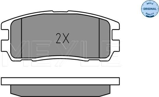 Brake Pad Set, disc brake MEYLE-ORIGINAL: True to OE. 025 218 7514/W - image 2