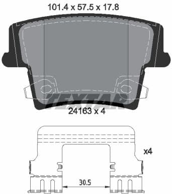 Brake Pad Set, disc brake Q+ 2416303