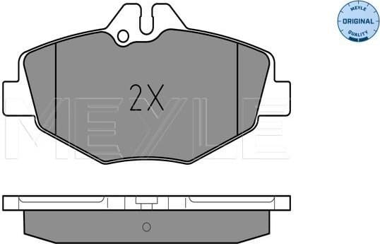 Brake Pad Set, disc brake MEYLE-ORIGINAL: True to OE. 025 237 4320 - image 2