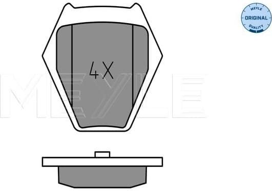 Brake Pad Set, disc brake MEYLE-ORIGINAL: True to OE. 025 232 8017/W - image 2