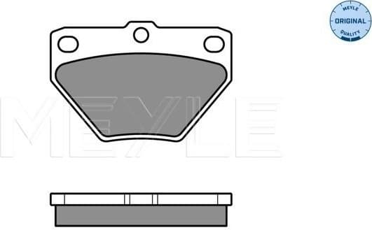 Brake Pad Set, disc brake MEYLE-ORIGINAL: True to OE. 025 235 2114/W