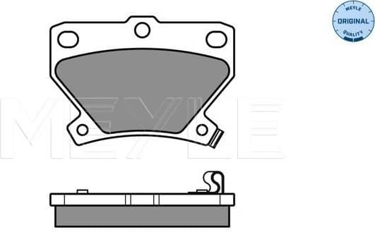 Brake Pad Set, disc brake MEYLE-ORIGINAL: True to OE. 025 235 2114/W - image 3