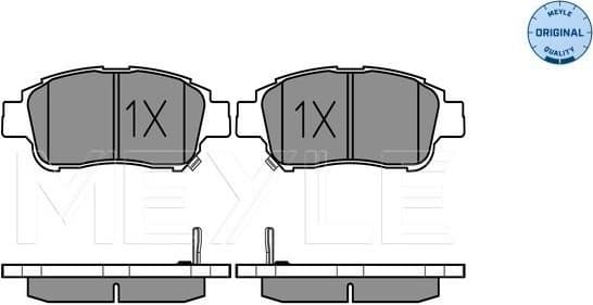 Brake Pad Set, disc brake MEYLE-ORIGINAL: True to OE. 025 233 4816/W