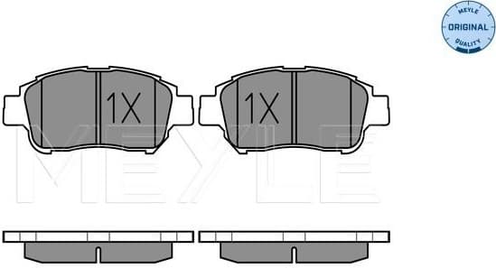 Brake Pad Set, disc brake MEYLE-ORIGINAL: True to OE. 025 233 4816/W - image 2