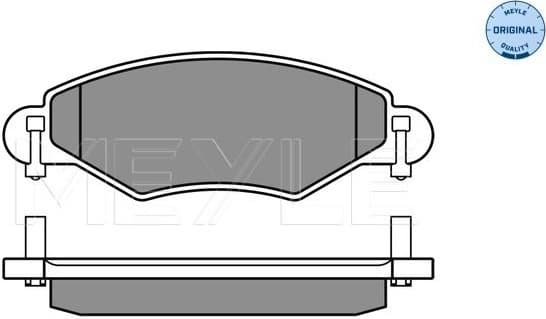 Brake Pad Set, disc brake MEYLE-ORIGINAL: True to OE. 025 233 4017/W