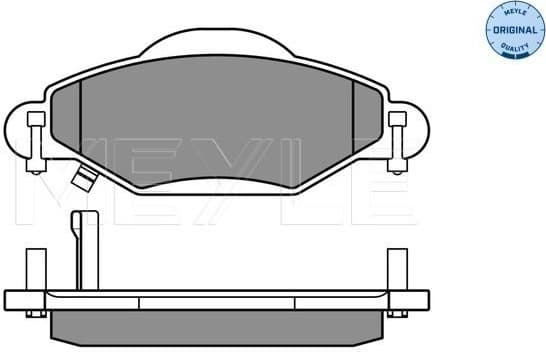 Brake Pad Set, disc brake MEYLE-ORIGINAL: True to OE. 025 233 4017/W - image 2