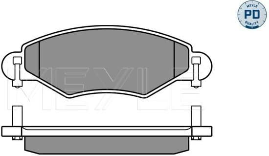 Brake Pad Set, disc brake MEYLE-PD: Advanced performance and design. 025 233 4017/PD