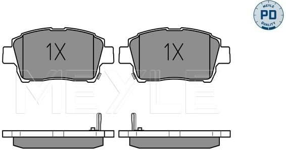 Brake Pad Set, disc brake MEYLE-PD: Advanced performance and design. 025 235 1017/PD