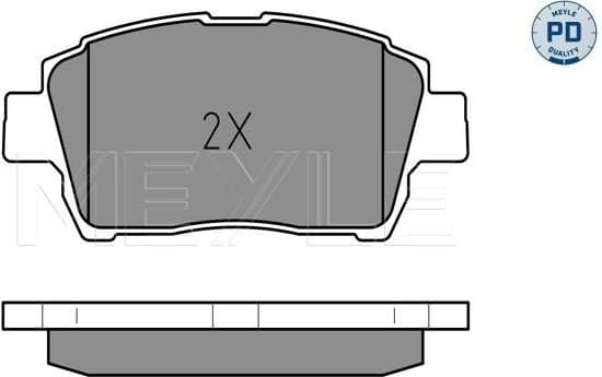 Brake Pad Set, disc brake MEYLE-PD: Advanced performance and design. 025 235 1017/PD - image 2