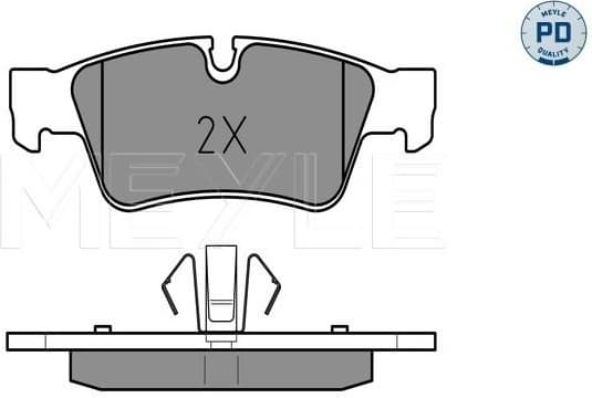 Brake Pad Set, disc brake MEYLE-PD: Advanced performance and design. 025 239 2318/PD