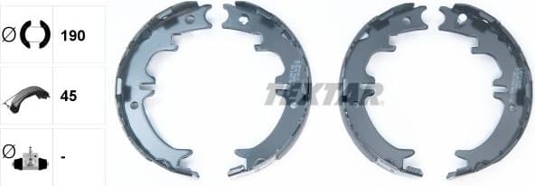 Brake Shoe Set, parking brake 91060500