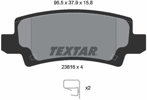 Brake Pad Set, disc brake 2381601