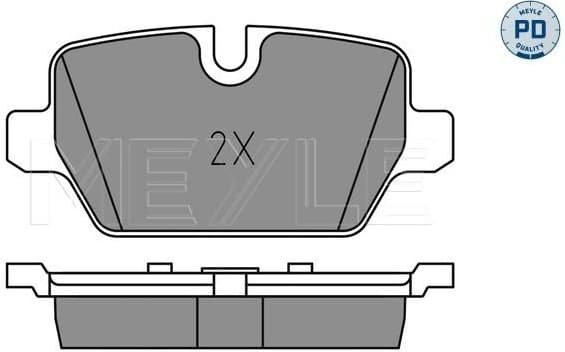 Brake Pad Set, disc brake MEYLE-PD: Advanced performance and design. 025 236 2316/PD - image 2