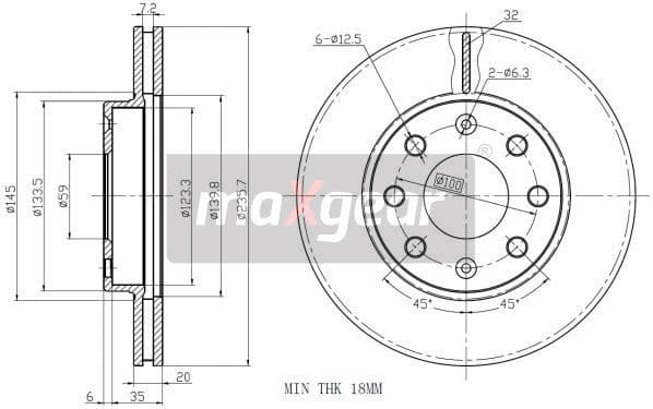 Brake Disc 19-1258