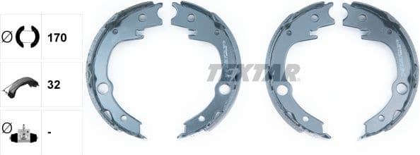 Brake Shoe Set, parking brake 91063200