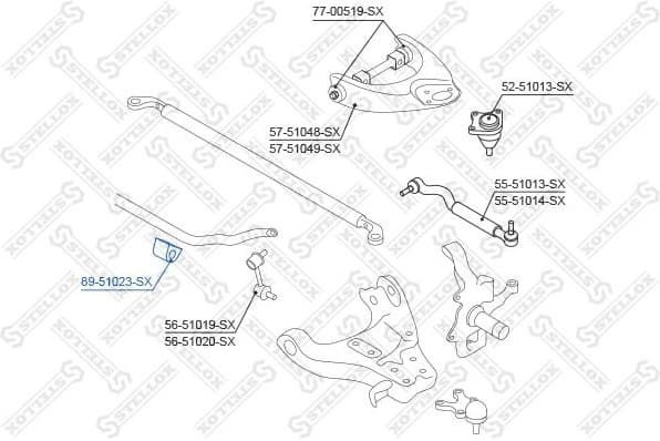 Mounting, stabiliser bar 89-51023-SX - image 2