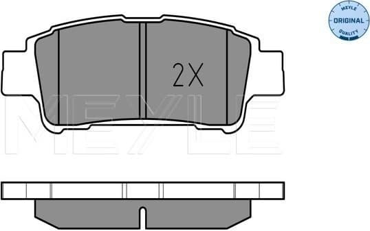 Brake Pad Set, disc brake MEYLE-ORIGINAL: True to OE. 025 236 4616/W - image 2