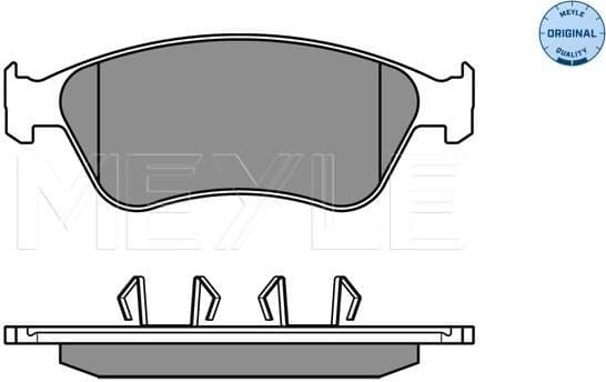 Brake Pad Set, disc brake MEYLE-ORIGINAL: True to OE. 025 238 9620/W - image 2